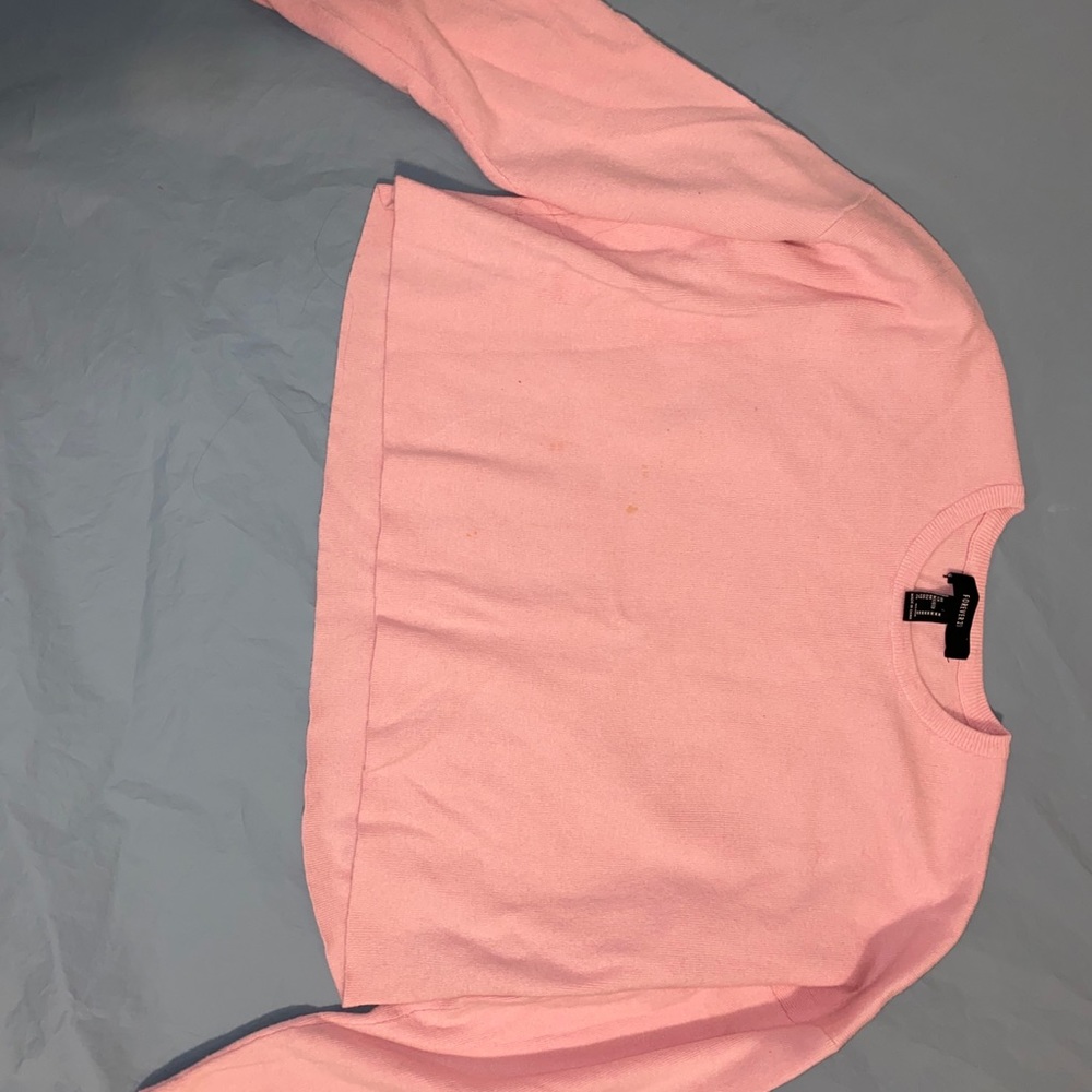Cropped pink long sleeve